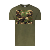 Vintage Olive camouflage glitter Vintage Tee - BarkalooDesign