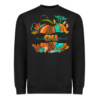 Black cma pumpkin nurse Heavyweight Sweatshirt - NancyCooperArtShop