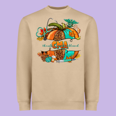 Cma Pumpkin Nurse Heavyweight Sweatshirt Designed By Nancycooperartshop