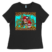 Black truck gnome cactus Ladies Tee - JahusDesignShop