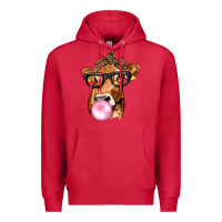 Cardinal Cow Lick with Leopard Bandana Premium Hoodie - texasbilliewilder