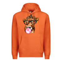 Carrot Cow Lick with Leopard Bandana Premium Hoodie - texasbilliewilder