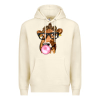 Sandshell Cow Lick with Leopard Bandana Premium Hoodie - texasbilliewilder