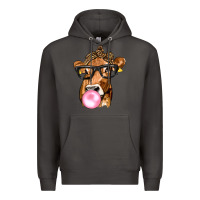Smoke Cow Lick with Leopard Bandana Premium Hoodie - texasbilliewilder