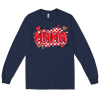 Navy valentine mama Long Sleeve Tee - MaliasSmallBusiness