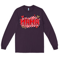 Plum valentine mama Long Sleeve Tee - MaliasSmallBusiness