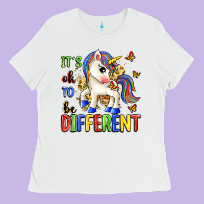 It's Ok To Be Different Ladies Tee Designed By Zillion Design Studio