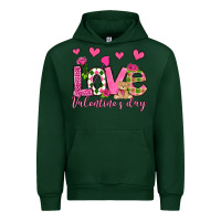 Forest Green love valentine's day olivia Urban Hoodie - OliviaCreatesArt