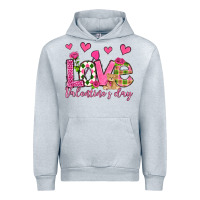 Heather Grey love valentine's day olivia Urban Hoodie - OliviaCreatesArt