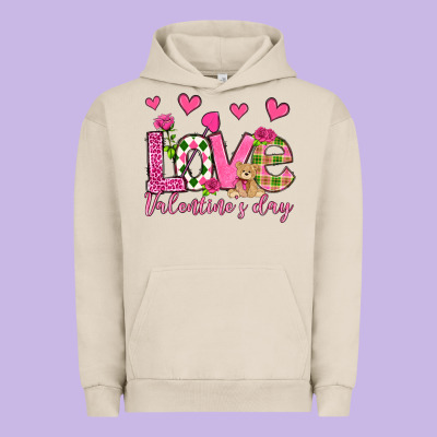 Love Valentine's Day Olivia Urban Hoodie Designed By Oliviacreatesart