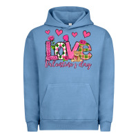 Pigment Pebble Blue love valentine's day olivia Urban Hoodie - OliviaCreatesArt
