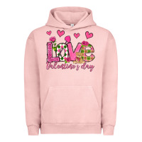 Pigment Salmon love valentine's day olivia Urban Hoodie - OliviaCreatesArt