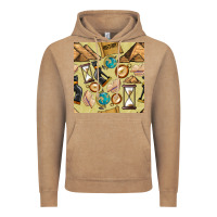 Vintage Coffee history seamless pattern Vintage Hoodie - BundleAndBundleShop