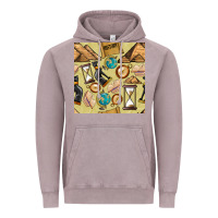 Vintage Zinc history seamless pattern Vintage Hoodie - BundleAndBundleShop