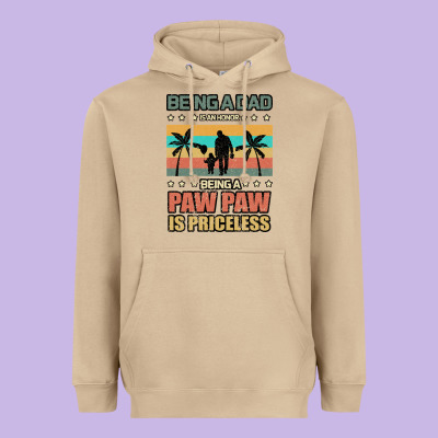 Being A Dad Is An Honor Being A Pawpaw Is Priceless Heavyweight Hoodie Designed By Bettercallsaul