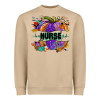 Halloween Nurse Pumpkin Heavyweight Sweatshirt | Teevron