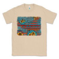 Mushroom sunflower gemstone serape background Classic Tee - AdoDesignShop