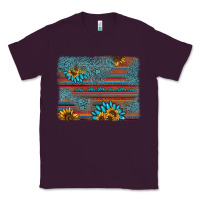 Plum sunflower gemstone serape background Classic Tee - AdoDesignShop