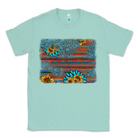 Sunflower Gemstone Serape Background Classic Tee | Teevron