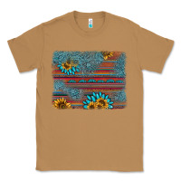 Toasted Coconut sunflower gemstone serape background Classic Tee - AdoDesignShop
