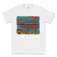 White sunflower gemstone serape background Classic Tee - AdoDesignShop