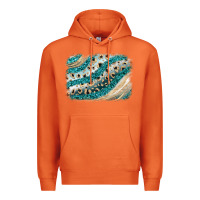 Carrot turquoise glitter background Premium Hoodie - JahusDesignShop