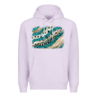 Lilac turquoise glitter background Premium Hoodie - JahusDesignShop