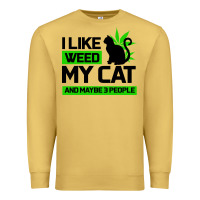 Antique Gold Cat Weed I Like My Cat Gift Premium Sweatshirt - Bettercallsaul