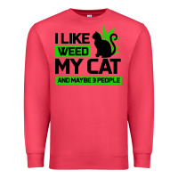 Cardinal Cat Weed I Like My Cat Gift Premium Sweatshirt - Bettercallsaul