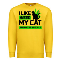 Lemon Cat Weed I Like My Cat Gift Premium Sweatshirt - Bettercallsaul