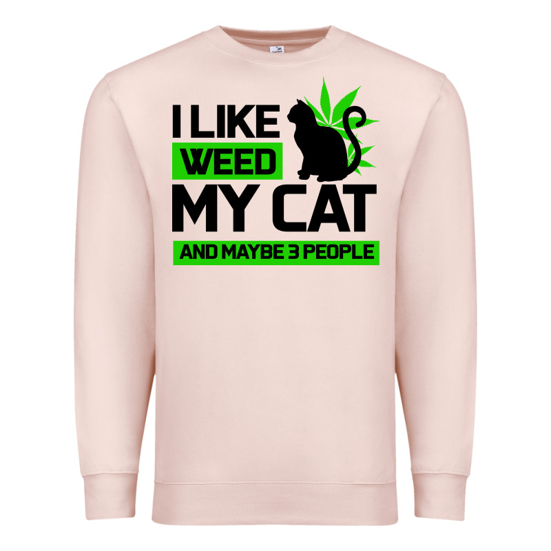 Cat Weed I Like My Cat Gift Premium Sweatshirt by Bettercallsaul | Teevron
