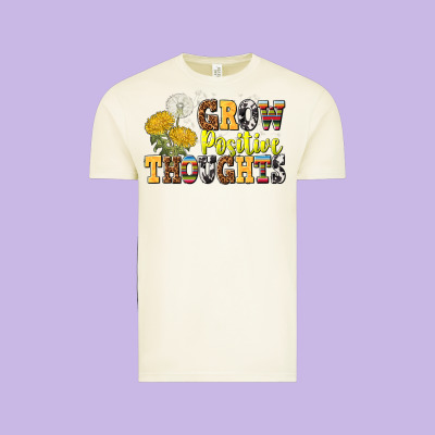 Grow Positive Thoughts Vintage Tee Designed By Nancycooperartshop