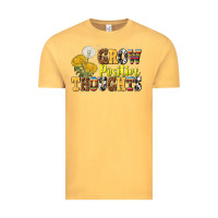 Vintage Mustard grow positive thoughts Vintage Tee - NancyCooperArtShop