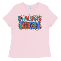 Bubblegum Pink dialysis tech Ladies Tee - texasbilliewilder