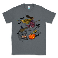 Charcoal Heather Witch Classic Tee - NancyCooperArtShop