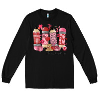 Black valentines day teacher life Long Sleeve Tee - MaliasSmallBusiness