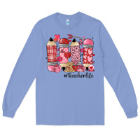 Colony Blue valentines day teacher life Long Sleeve Tee - MaliasSmallBusiness