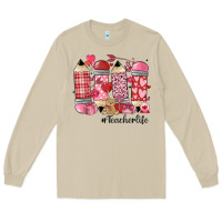 Mushroom valentines day teacher life Long Sleeve Tee - MaliasSmallBusiness