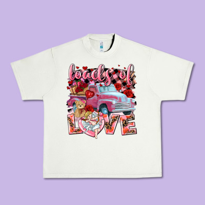 Loads Of Love Valentines Day Truck Urban Heavy Tee Designed By Nancycooperartshop