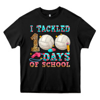 Black i tackled 100 days of school volleyball Heavy Core Tee - Zillion Design Studio