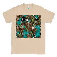 Mushroom Longhorn Pattern Classic Tee - CowhideDigitalArt