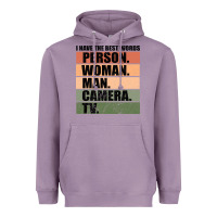 Lavender Person Woman Man Camera Tv Heavyweight Hoodie - Bettercallsaul