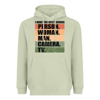 Matcha Person Woman Man Camera Tv Heavyweight Hoodie - Bettercallsaul