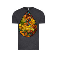 Vintage Black Fall Teardrop Vintage Tee - LillyAllenDesigns