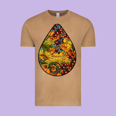 Fall Teardrop Vintage Tee Designed By Lillyallendesigns