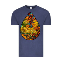 Vintage Denim Fall Teardrop Vintage Tee - LillyAllenDesigns
