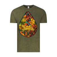 Vintage Olive Fall Teardrop Vintage Tee - LillyAllenDesigns