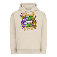 Pigment French Oak mardi gras with  lip olivia Urban Hoodie - OliviaCreatesArt