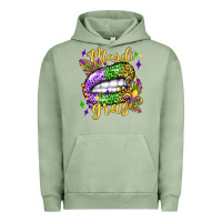 Pigment Oil Green mardi gras with  lip olivia Urban Hoodie - OliviaCreatesArt