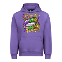 Tulip mardi gras with  lip olivia Urban Hoodie - OliviaCreatesArt